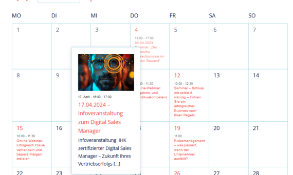 Bannerbild für das Thema Eventkalender im Wordpress Multisite Netzwerk